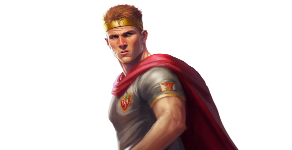 Casinia hero character artwork